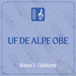 Uf de alpe obe (level 3) written in tablature