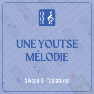 Eine Youtse-Melodie (Stufe 3) in Tabulatur geschrieben
