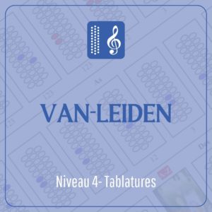 Van-Leiden (Stufe 4) in Tabulatur geschrieben