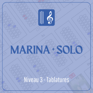 Marina + solo (Stufe 3) in Tabulatur geschrieben