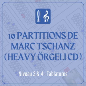 Heavy Örgeli Music book 10 titres de Marc Tschanz écrit en tablature